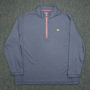 Masters Tech Pullover Mens Extra Large Purple Blue Augusta National Quarter Zip